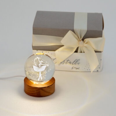 Sfera laser con luce led ballerina