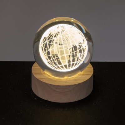 Sfera laser con luce led globo