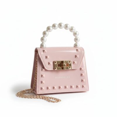 Borsetta Madrhelen rosa manico con perle
