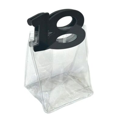 Borsetta pvc per 18 anni plexi nero