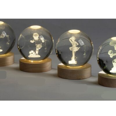 Sfera led con tema sport
