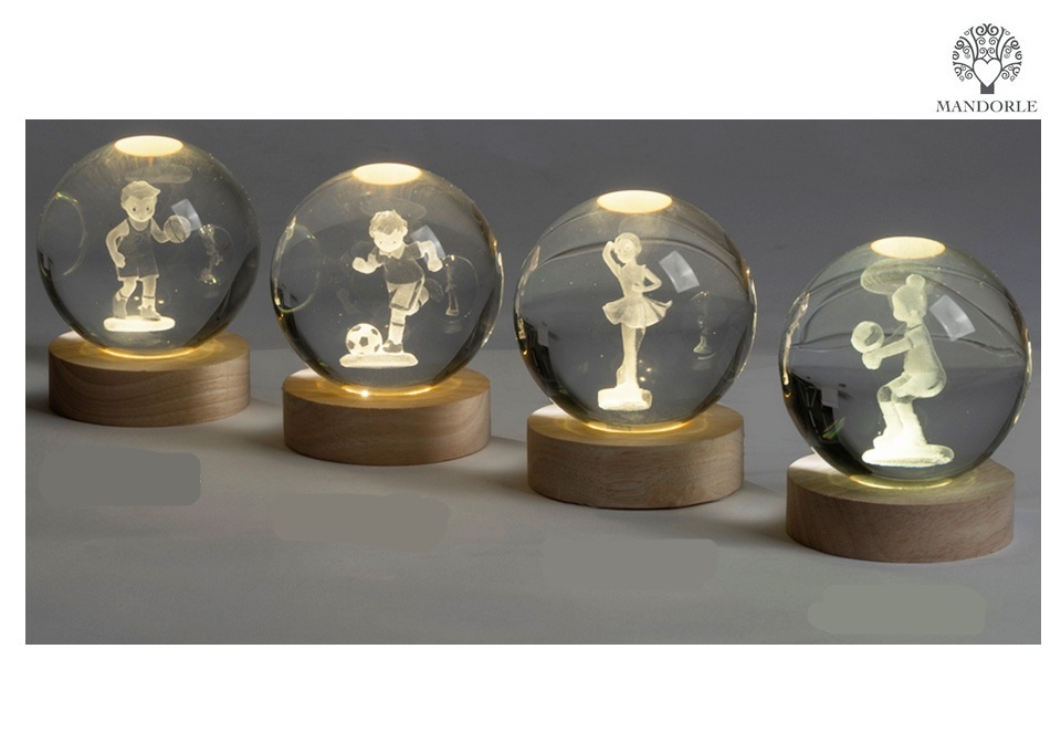 Sfera led con tema sport