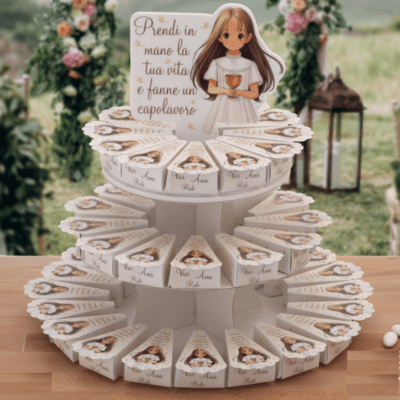 Scatoline a torta per Comunione Bambina