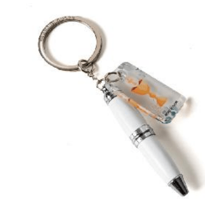 Mini penna porta chiave con calice