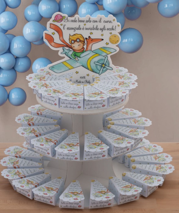 Scatoline a torta tema Piccolo Principe