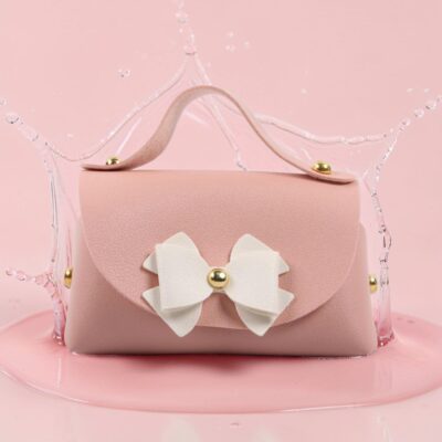 Borsetta porta confetti similpelle rosa