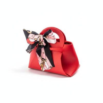 Borsetta Madrhelen rossa fiocco foulard
