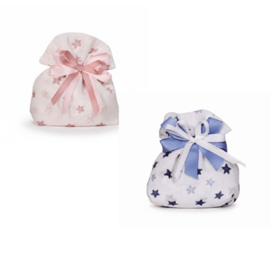 Sacchetto in lino con stelline