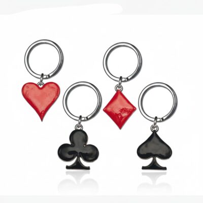 Portachiavi tema poker
