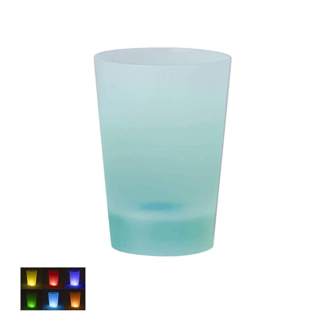 Bicchiere porta penne con luci led