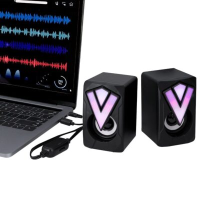 Altoparlanti per gamer con luci led
