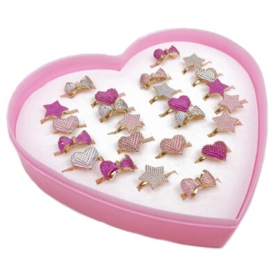 Anellino bambina cuore-fiocco-stella