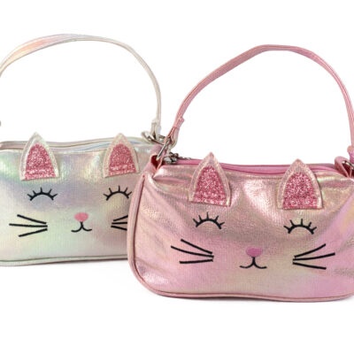 Borsetta in similpelle gatto