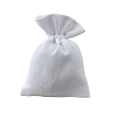 Sacchetto semplice in cotone bianco