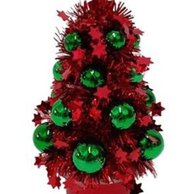 Alberello Natalizio rosso verde